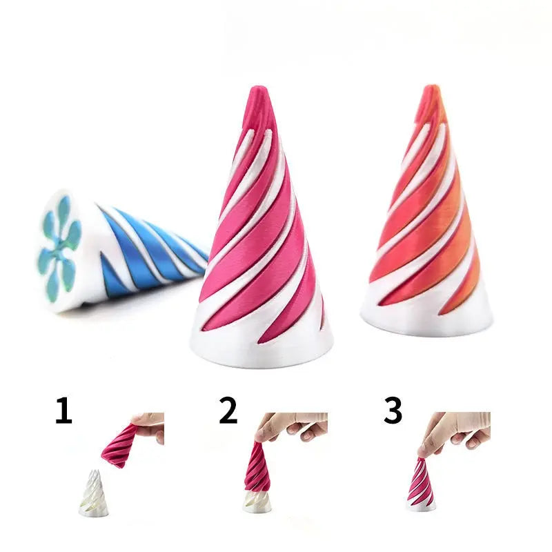 3D Spiral Cone Fidget Toy