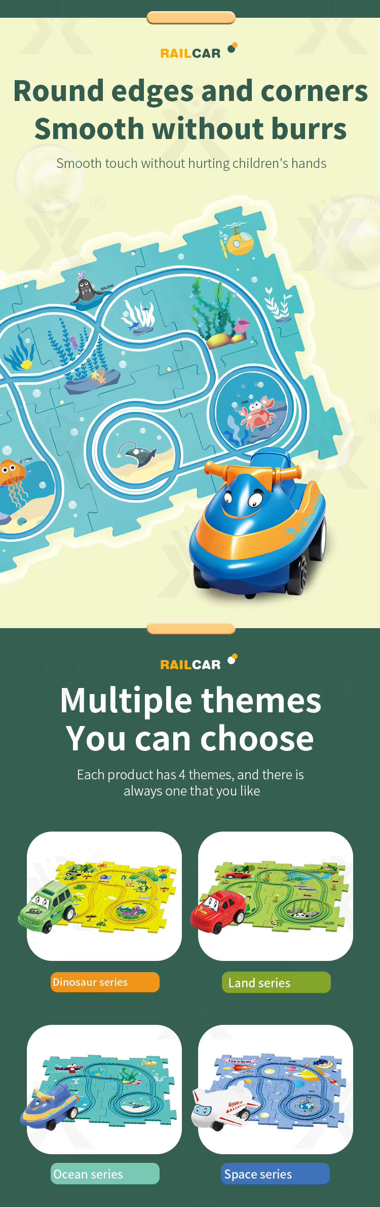 Puzzle Racer - Kids Car Track Set