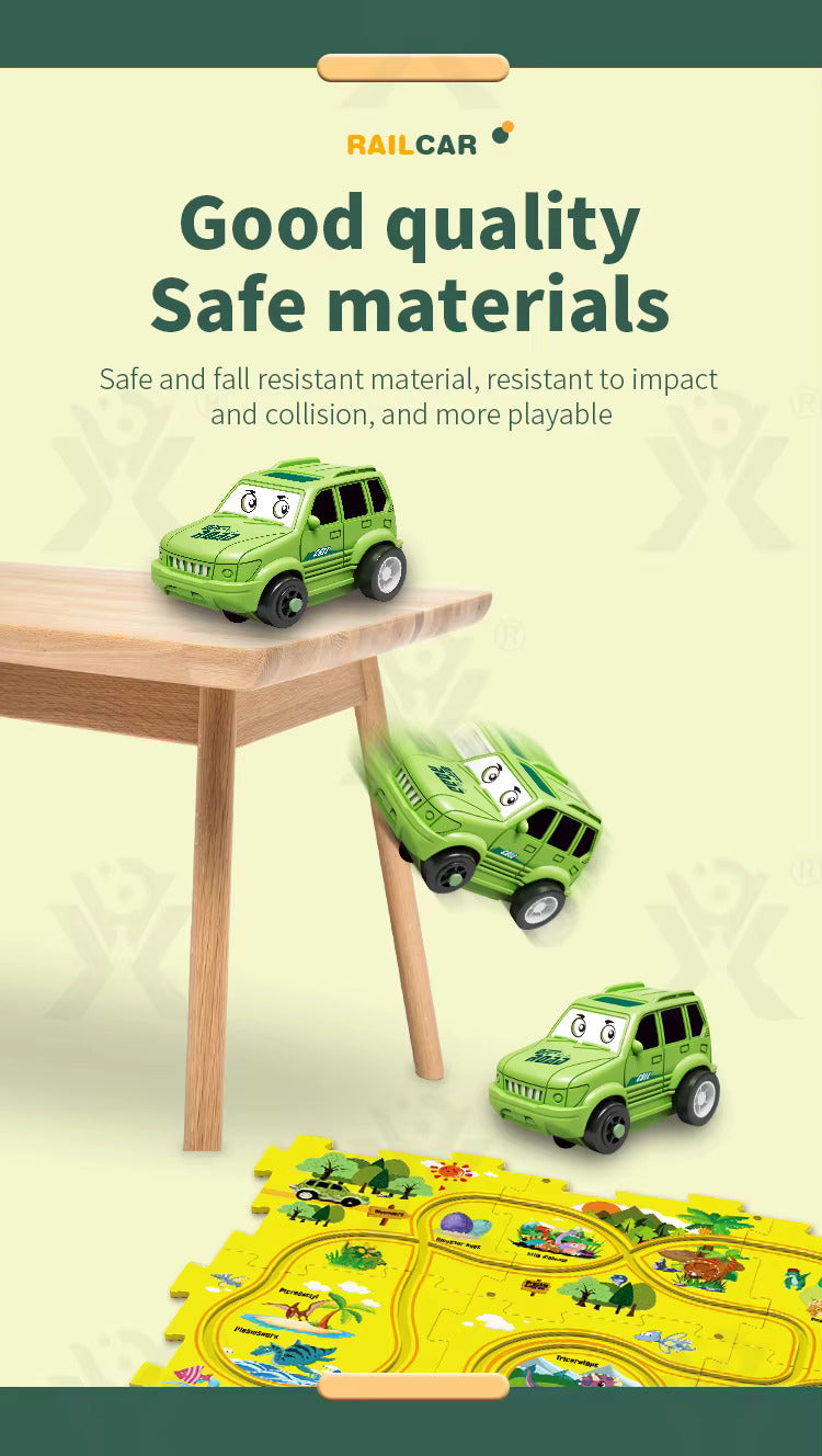 Puzzle Racer - Kids Car Track Set