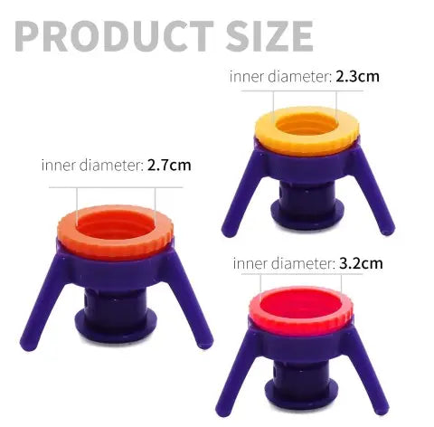 Inverted Bottle Caps - 6 pcs