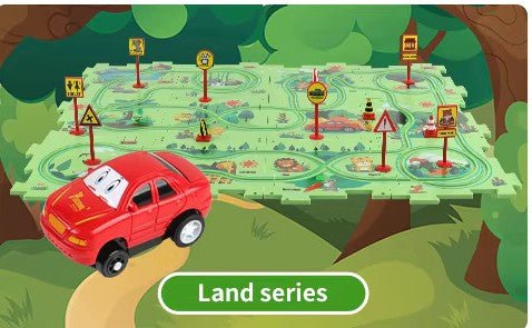 Puzzle Racer - Kids Car Track Set