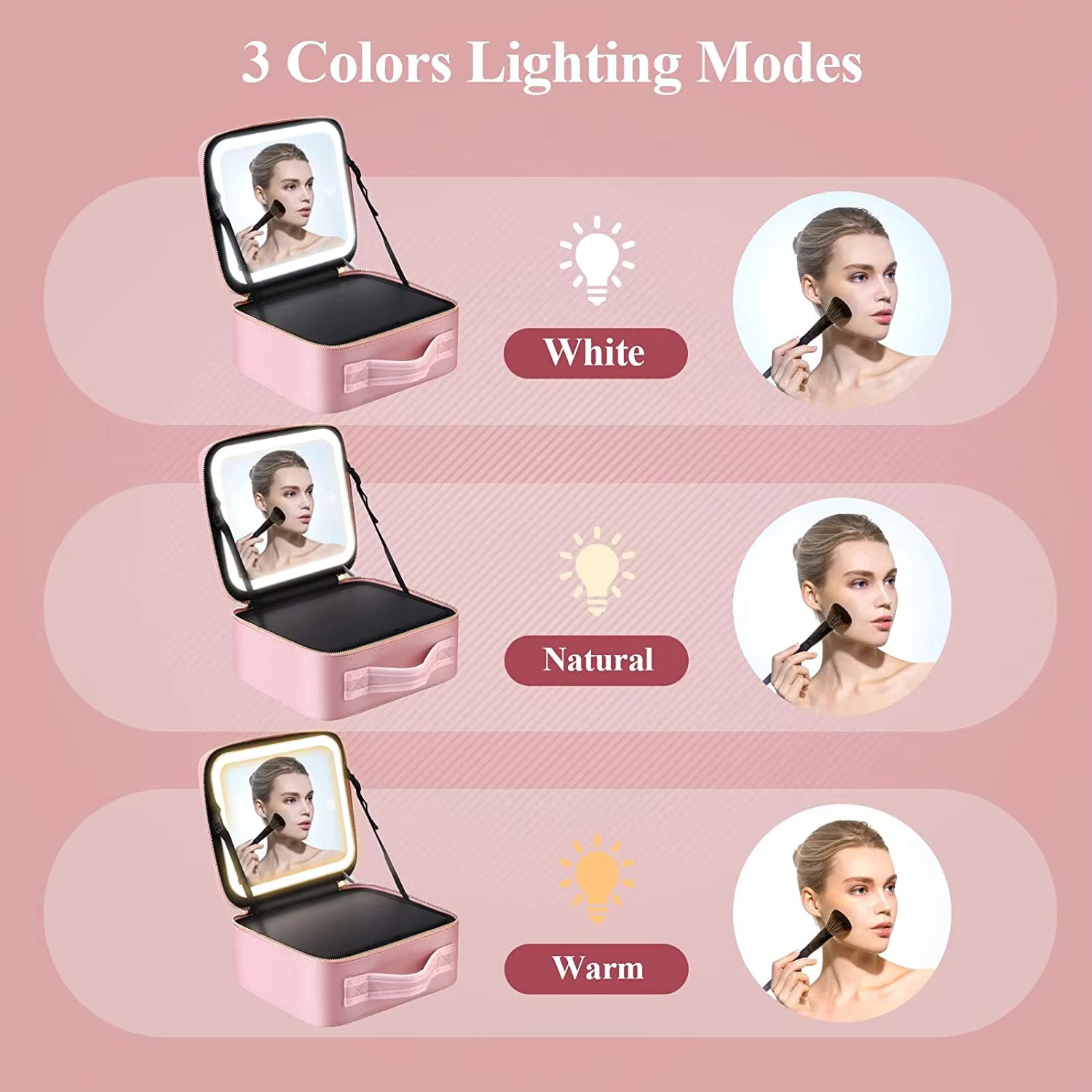 LED Travel Makeup Bag