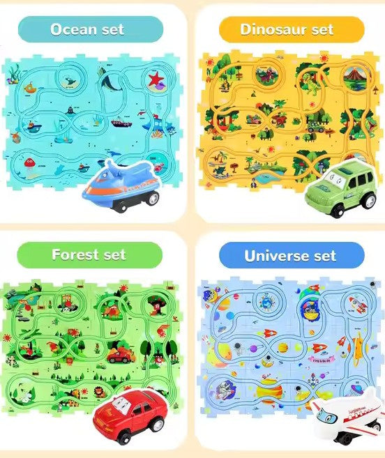 Puzzle Racer - Kids Car Track Set