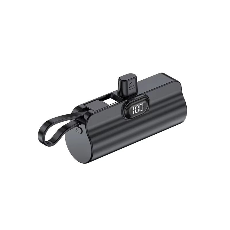 Mini Capsule Portable Power Bank - 2 in 1 Charging