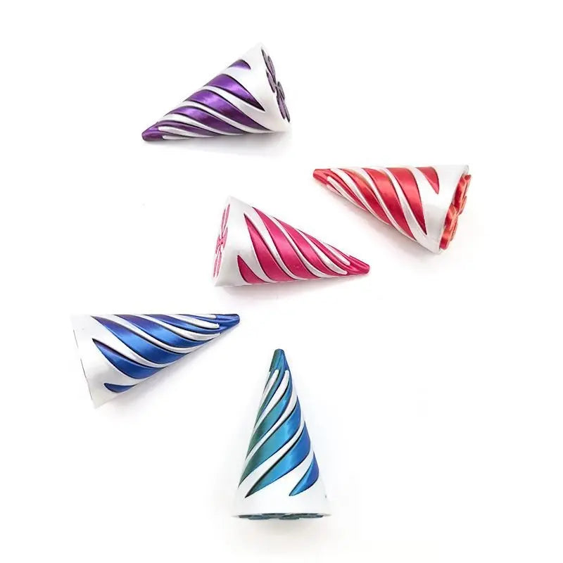 Multiple colors 3D Spiral Cone