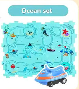 Puzzle Racer - Kids Car Track Set
