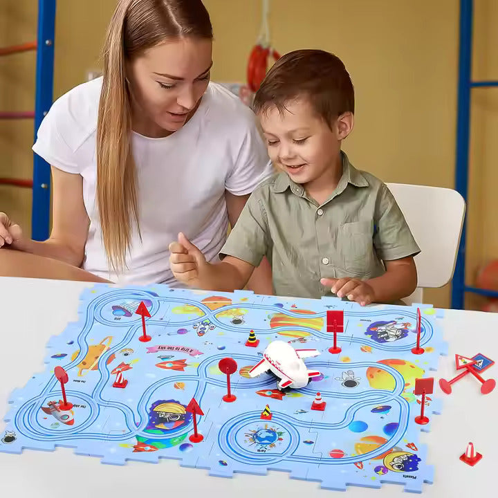 Puzzle Racer - Kids Car Track Set